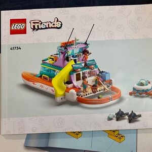 LEGO Friends 41734 "Sea Rescue Boat" INCL: ALL pieces and manual; no box.